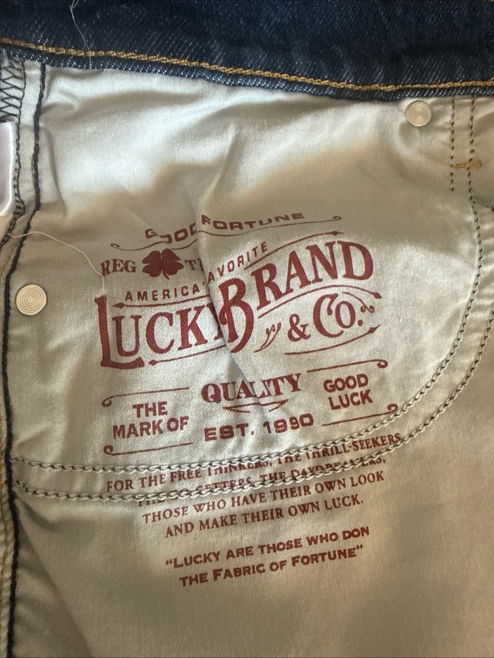 Lucky Legends AC/DC 3” High Rise Button Fly denim Mom Shorts 12/31 - Picture 11 of 13